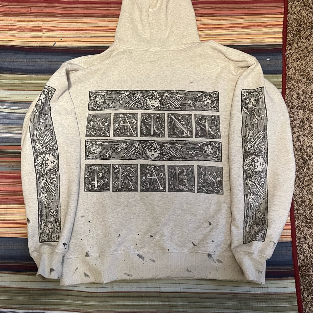 St Michael mural hoodie Gray Graphic Hoodie